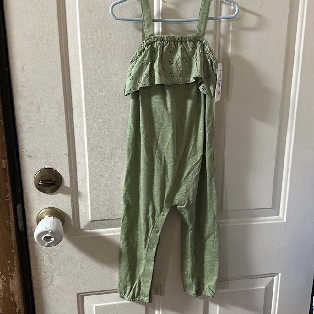 CARTER’S SLEEVELESS ROMPER: SAGE GREEN: NEW WITH TAGS: SIZE 24 MONTH